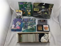 Various Figures, Football Cards, & More