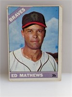 1966 Topps #200 Eddie Mathews HOF Atlanta Braves