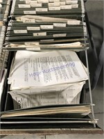 Electrical folders in file drawer