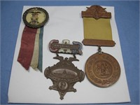 Three Civil War GAR Encampment Badge/ Medal