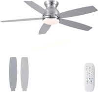 52 Inch Low Profile Ceiling Fan  LED  Remote