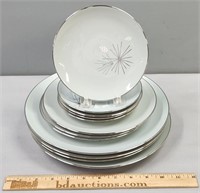 Franciscan China Silver Pine Plates