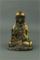 Yuan/Koryo Period Gilt Bronze Buddha
