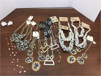 15 Necklaces, Some Have Matching Earrings
