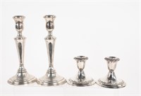 American Weighted Sterling Silver Candlesticks