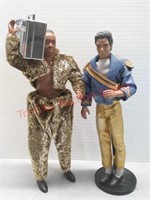 Michael jackson doll and MC Hammer action figures