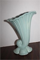 Vintage Shell Horn Vase 11 x 8 x 4 1/2