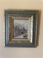 Framed wall art signed by artist