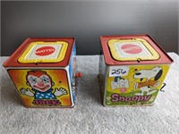 2 Jack in the Box Music Boxes