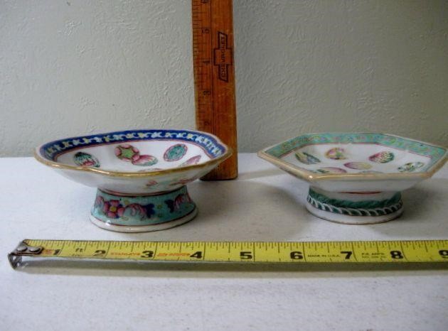 2 Pc Asian Scalloped Bowls 5"