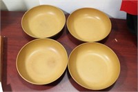 A Set of 4 Agatized Bowls