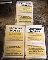 Lot of 3 World Art & Art History Lecture Notes