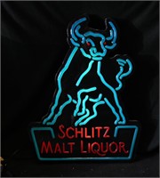 SCHLITZ MALT-LIQUOR VINTAGE ADVERTISING SIGN