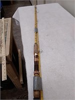 Vintage Eagle Claw two-piece bamboo fishing rod