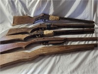 Vintage Display wood toy rifles