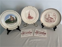 Local Lutheran Church plates and trivets
