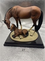 MARE AND FOAL CERAMIC,  MADE IN ITALY,