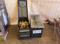 TWO MILITARY AMMO BOXES