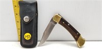 BUCK 110 LOCKING KNIFE W/LEATHER SHEATH