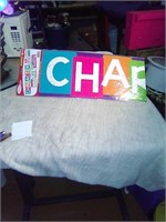 Banner. Letters 1 pack unopened 10ft.