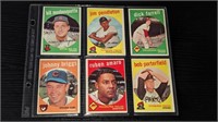 6 1959 Topps Baseball Cards F