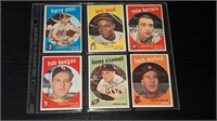 6 1959 Topps Baseball Cards I