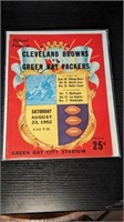 1952 Green Bay Packers vs Cleveland Football