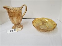 Pair of Carnival glass
