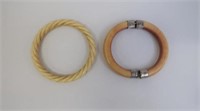 Two antique Ivory bangles