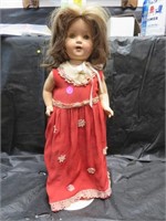 Antique Composition Doll with Sleepy Blue Eyes