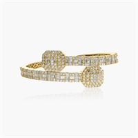 14K YELLOW GOLD 10.00CT DIAMOND BRACELET