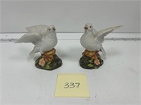 Vintage White Dove Figurines
