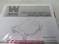 WEN 1500 LB VEHICLE DOLLY MODEL 73017