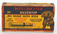 20 Rounds Of Winchester .303 Savage Ammunition