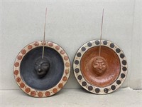 Pottery incense burner holders