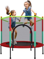 5Ft TOYMATE Kids Trampoline with Safety Net