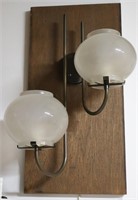 1950's Tito Agnoli Brass & Glass Wall Lamp - Works