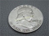 Silver 1954-S Franklin Half Dollar