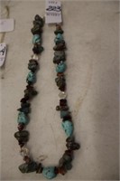 TURQUPISE NUGETT NECKLACE