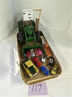 John Deere Toy Tractor & Cars