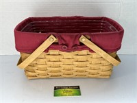 Longaberger basket with red liner
