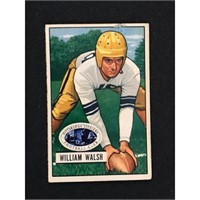 1951 Bowman Football William Walsh Good-vg