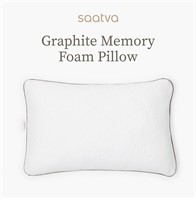 ($381) Saatva Graphite Memory Foam Pillow - Queen