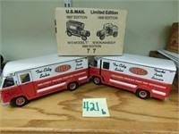 (2) (1/18) 1961 Divco Delivery Trucks & (1/34) -