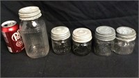 Coffee jar and canning jars