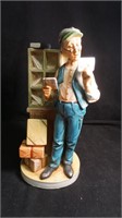 Mailman Ceramic Figurine