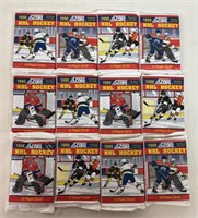 (12) 1990 HOCKEY CARD PACKETS