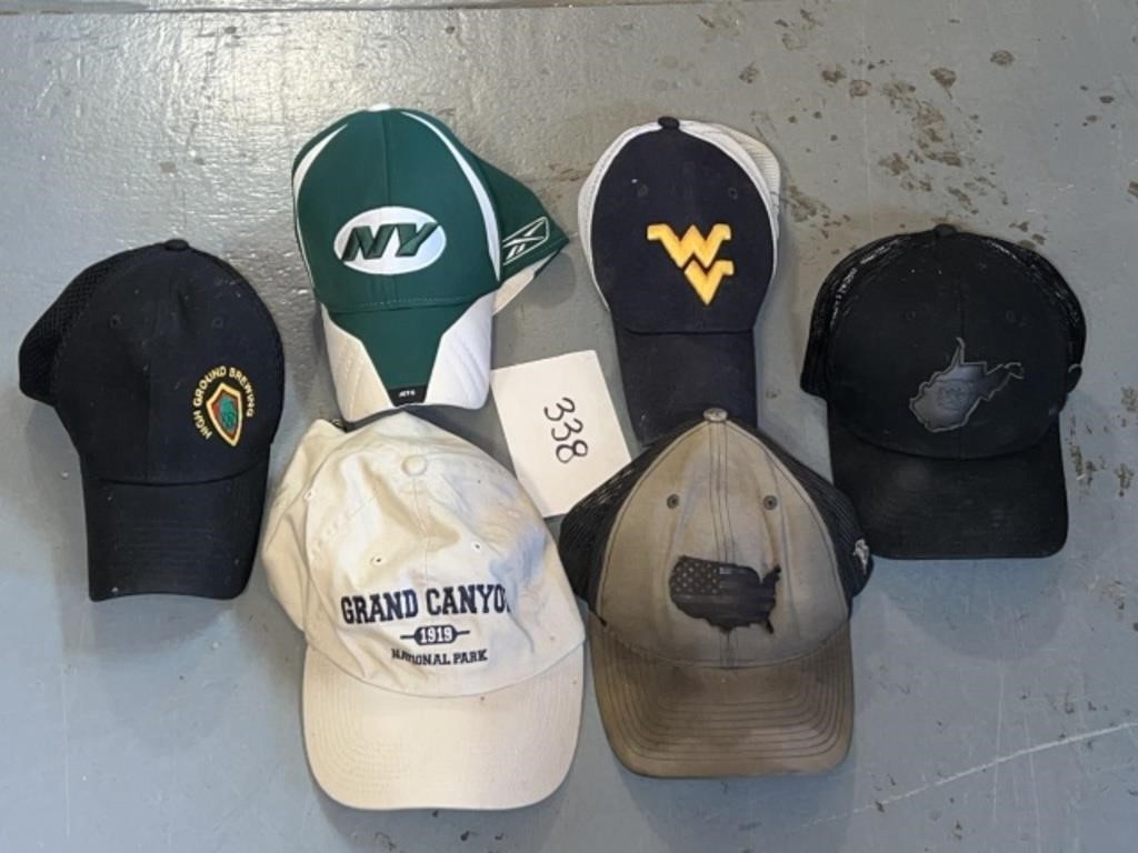 (6) men’s hats; wv and more