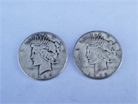 1922-S & 1926-S Silver Peace Dollars