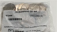 33 Statehood Quarters Set uncirculated